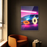 Quadro in Plexiglass e Led Lambo - immagine 2