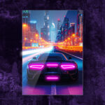 Quadro in Plexiglass e Led Supercar