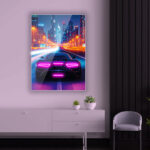 Quadro in Plexiglass e Led Supercar - immagine 2