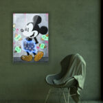 Quadro in Plexiglass e Led Topolino Money - immagine 2