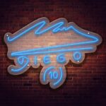 Scritta a Led Personalizzata Firma Diego Armando Maradona cm 70 x 50