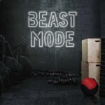 Scritta a Led Personalizzata Frasi Personalizzate "Beast mode" cm 100 x 65 - immagine 7