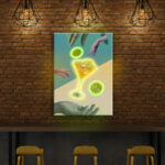 Quadro in forex e led "Drink" - immagine 2