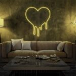 Scritta a Led Personalizzata Frasi Personalizzate Dripping heart cm 60 x 70 - immagine 7