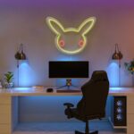 Scritta a Led Personalizzata Pikachu 2 cm 66 x 50