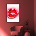 Quadro in forex e Led "Kiss" - immagine 2