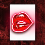 Quadro in forex e Led "Kiss"