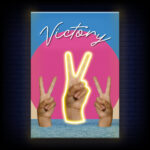 Quadro in forex e Led "Victory"