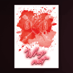 Quadro in forex e Led "Forever" Red con scritta a led rossa